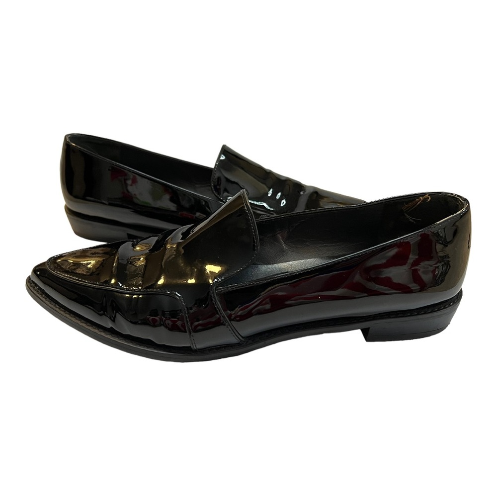 STUART WEITZMAN Black Patent Leather Losfer Size 10.5